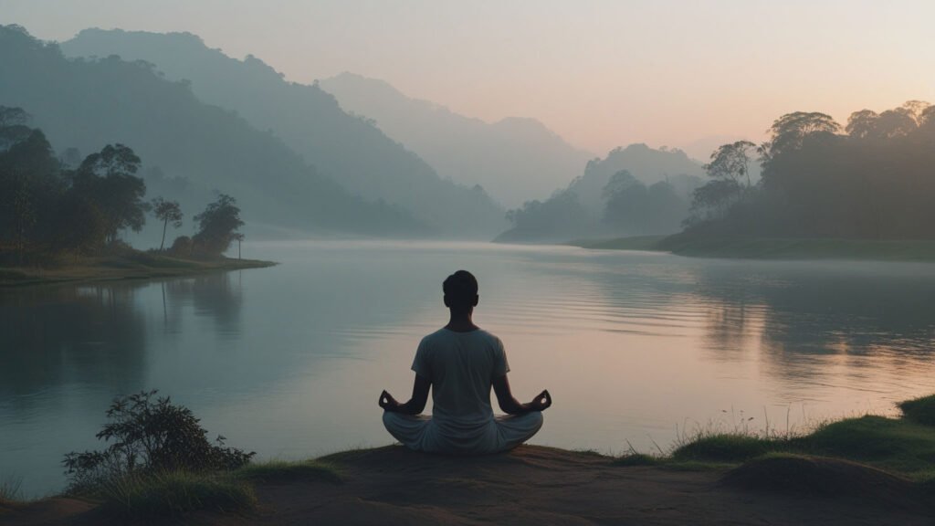 A tranquil natural scene in India, ideal for mindful reflection and connecting with nature.