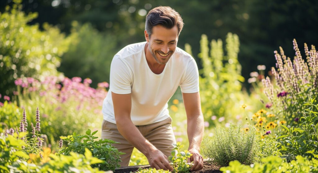 person enjoying digital detox