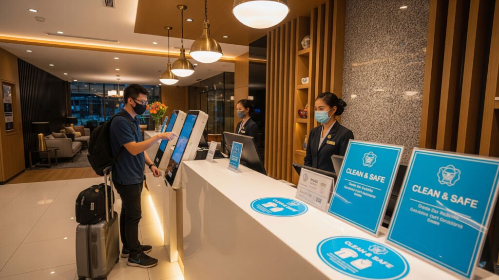 Sanitized hotels with contactless amenities in Southeast Asia for travel in 2025.